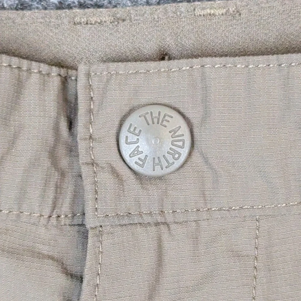 The North Face Mens Khaki Tan Ripstop Hiking Utility Shorts Mens W36